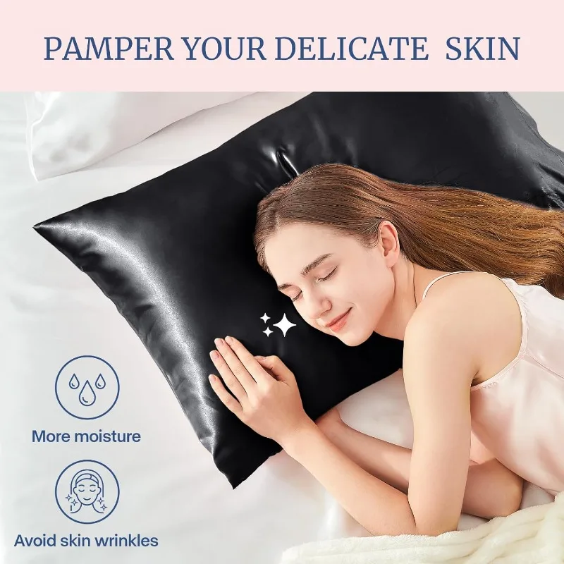 Satin Silk Pillowcase Hair Skin - Çok Boyutlu, Saç ve Cilt İçin