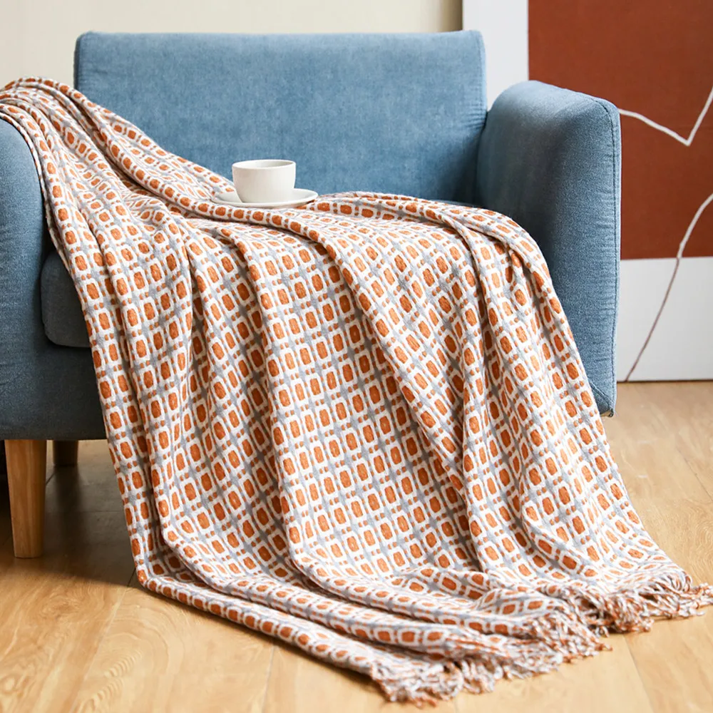 Geometrik Desenli Jakarlı Doku - Boho Throw Blanket Fringe incelemesi ve fiyatı