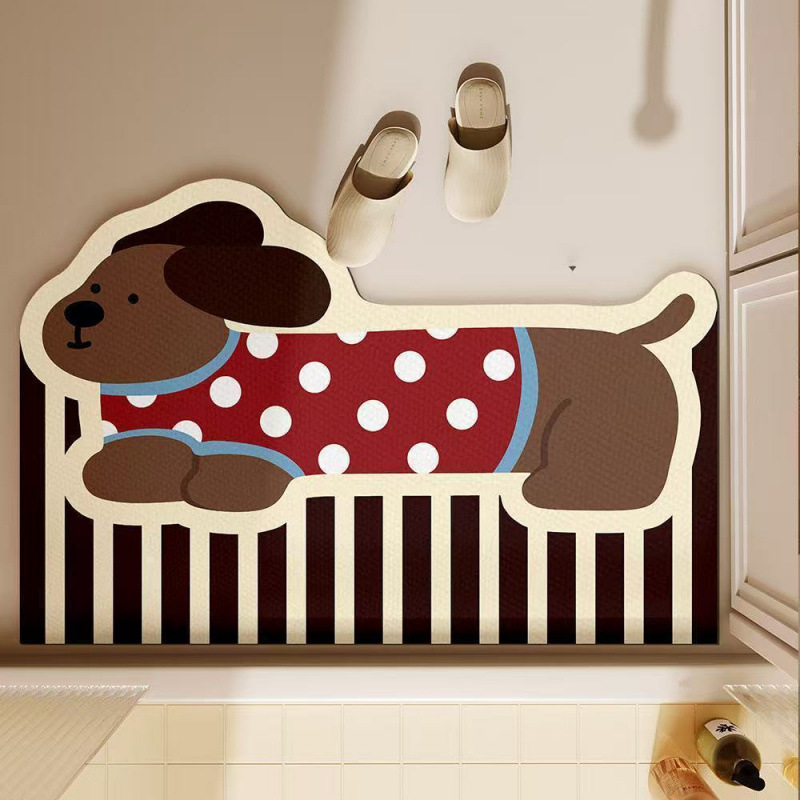 Sevimli Dachshund Köpek Banyo  - Quick Dry Diatomite Bath Mat incelemesi ve fiyatı
