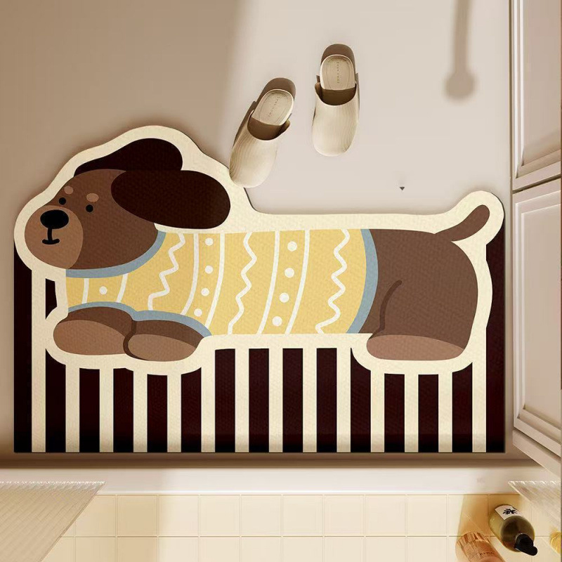Sevimli Dachshund Köpek Banyo  - Quick Dry Diatomite Bath Mat incelemesi ve fiyatı