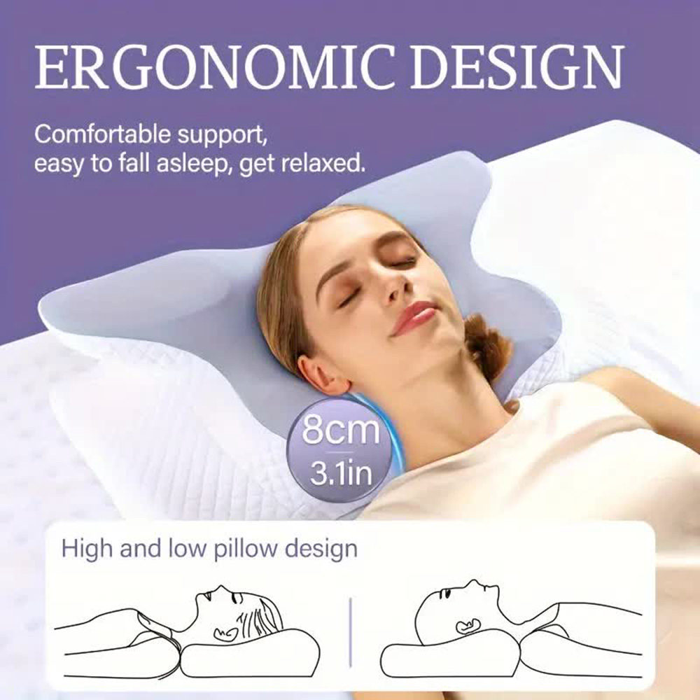 Bellek Köpük Yastıklar Kelebek - Memory Foam Orthopedic Pillow Neck Pain incelemesi ve fiyatı
