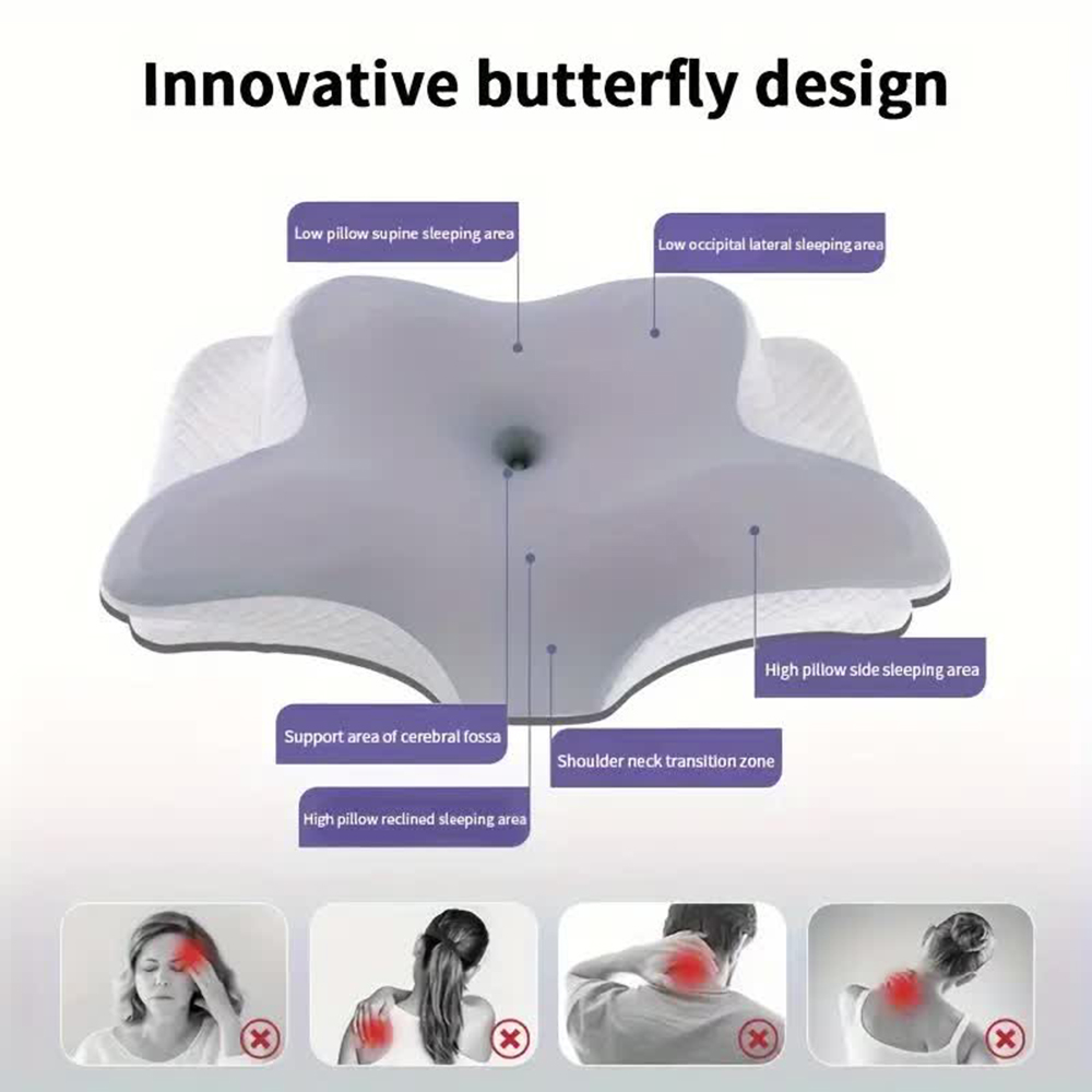 Bellek Köpük Yastıklar Kelebek - Memory Foam Orthopedic Pillow Neck Pain incelemesi ve fiyatı